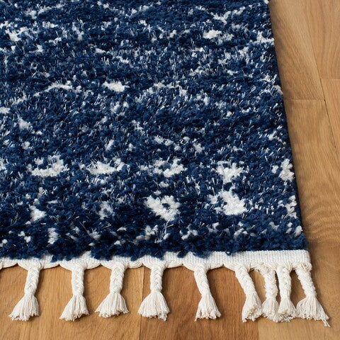 safavieh clearance berber fringe shag bfg519n dark blue rug