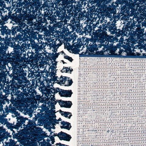 safavieh clearance berber fringe shag bfg519n dark blue rug