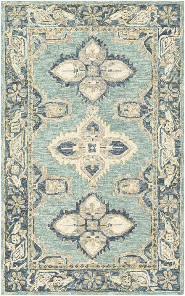 surya rug co bonifate bft1000 aqua rug