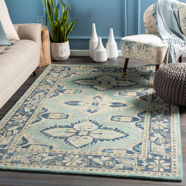 surya rug co bonifate bft1000 aqua rug