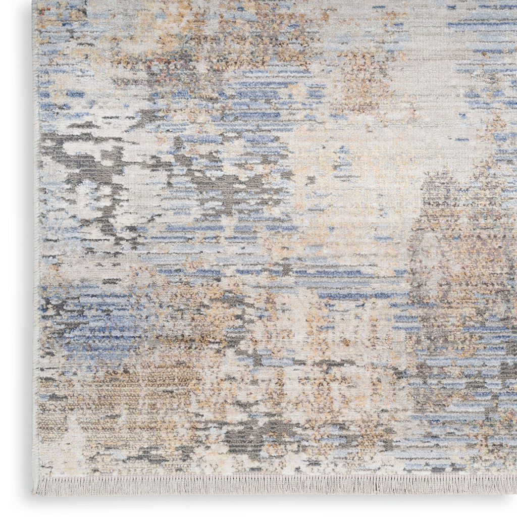 nourison abstract hues abh01 grey blue rug