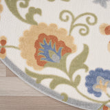 nourison aloha alh17 ivory blue rug