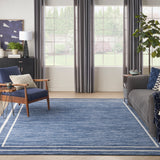 nourison nourison essentials nre02 navy ivory rug