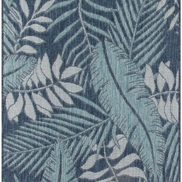 nourison garden oasis goa02 navy rug