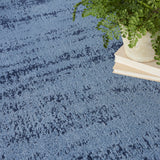 nourison nourison essentials nre03 denim rug