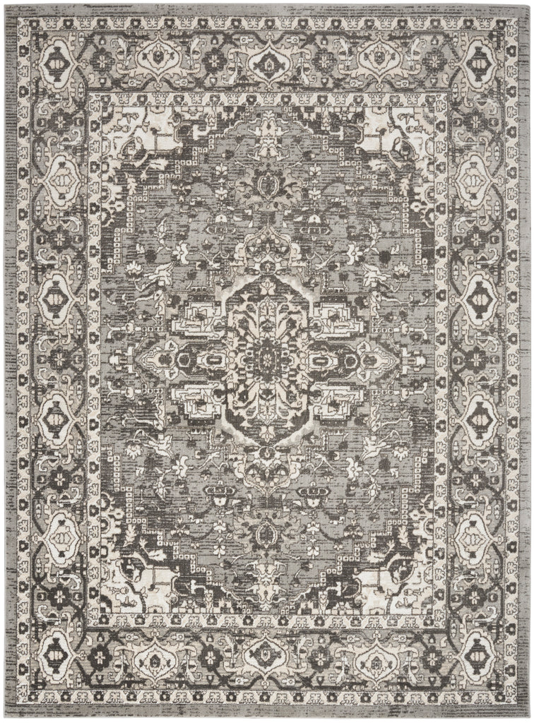 nourison quarry qua05 grey rug