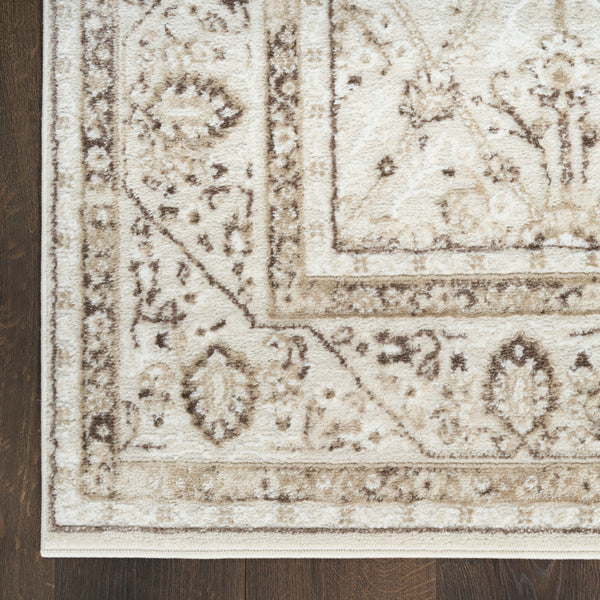 nourison dekor dek03 ivory brown rug