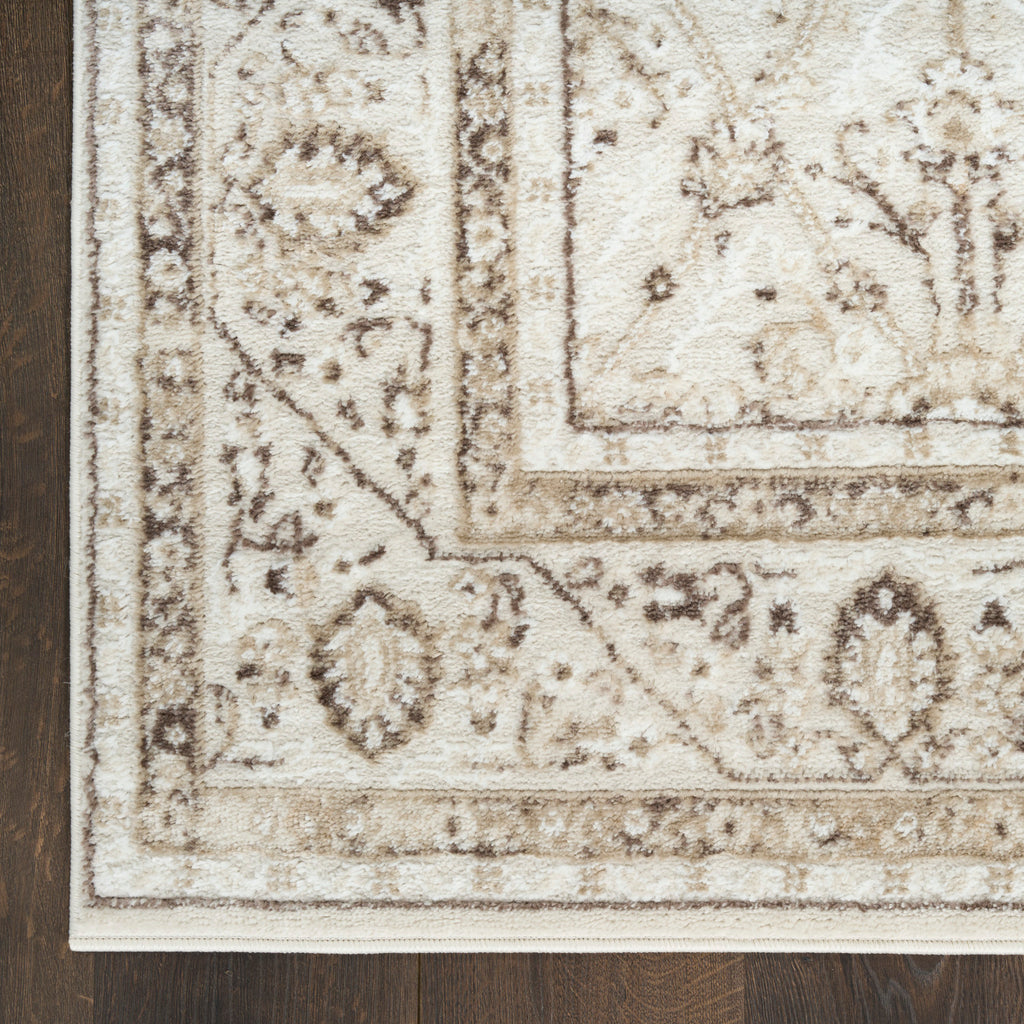 nourison dekor dek03 ivory brown rug