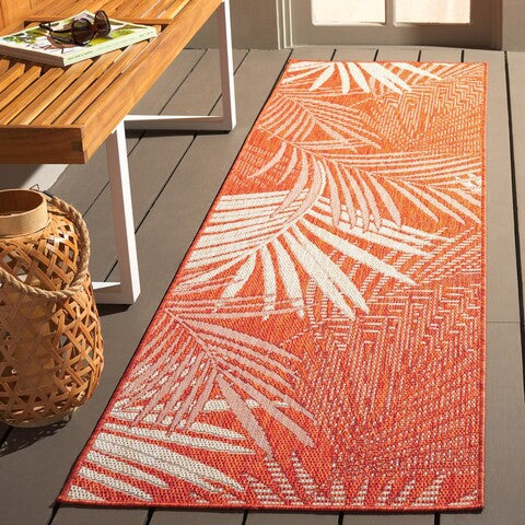 safavieh clearance beach house bhs264p orange rug