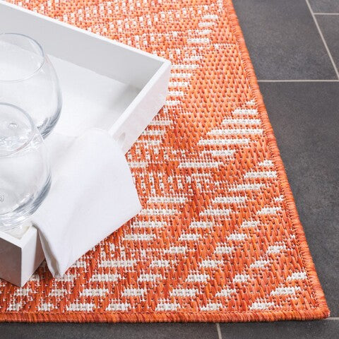 safavieh clearance beach house bhs264p orange rug