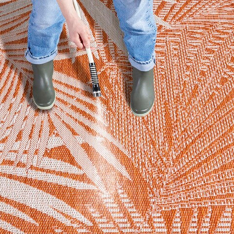 safavieh clearance beach house bhs264p orange rug