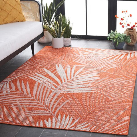 safavieh clearance beach house bhs264p orange rug