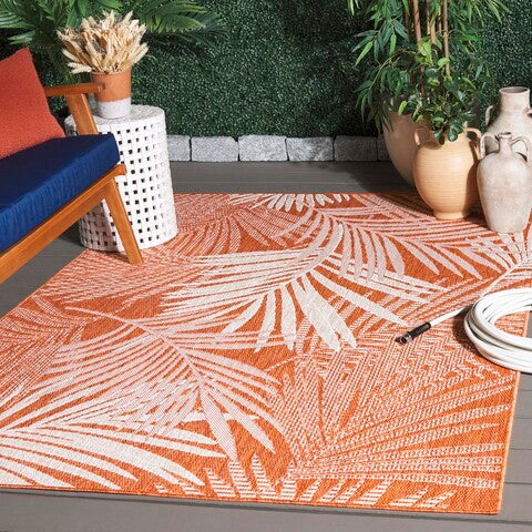 safavieh clearance beach house bhs264p orange rug