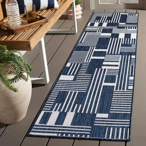 Safavieh Clearance Beach House BHS402N Navy Rug