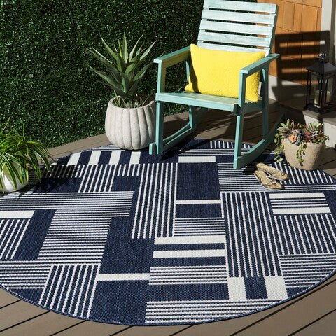 Safavieh Clearance Beach House BHS402N Navy Rug