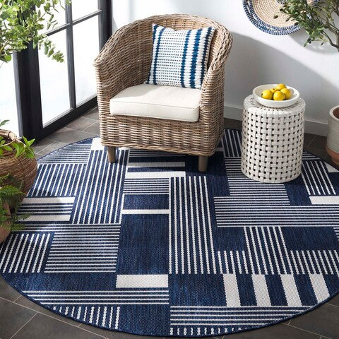 Safavieh Clearance Beach House BHS402N Navy Rug