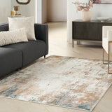 nourison glitz glz06 taupe multi rug