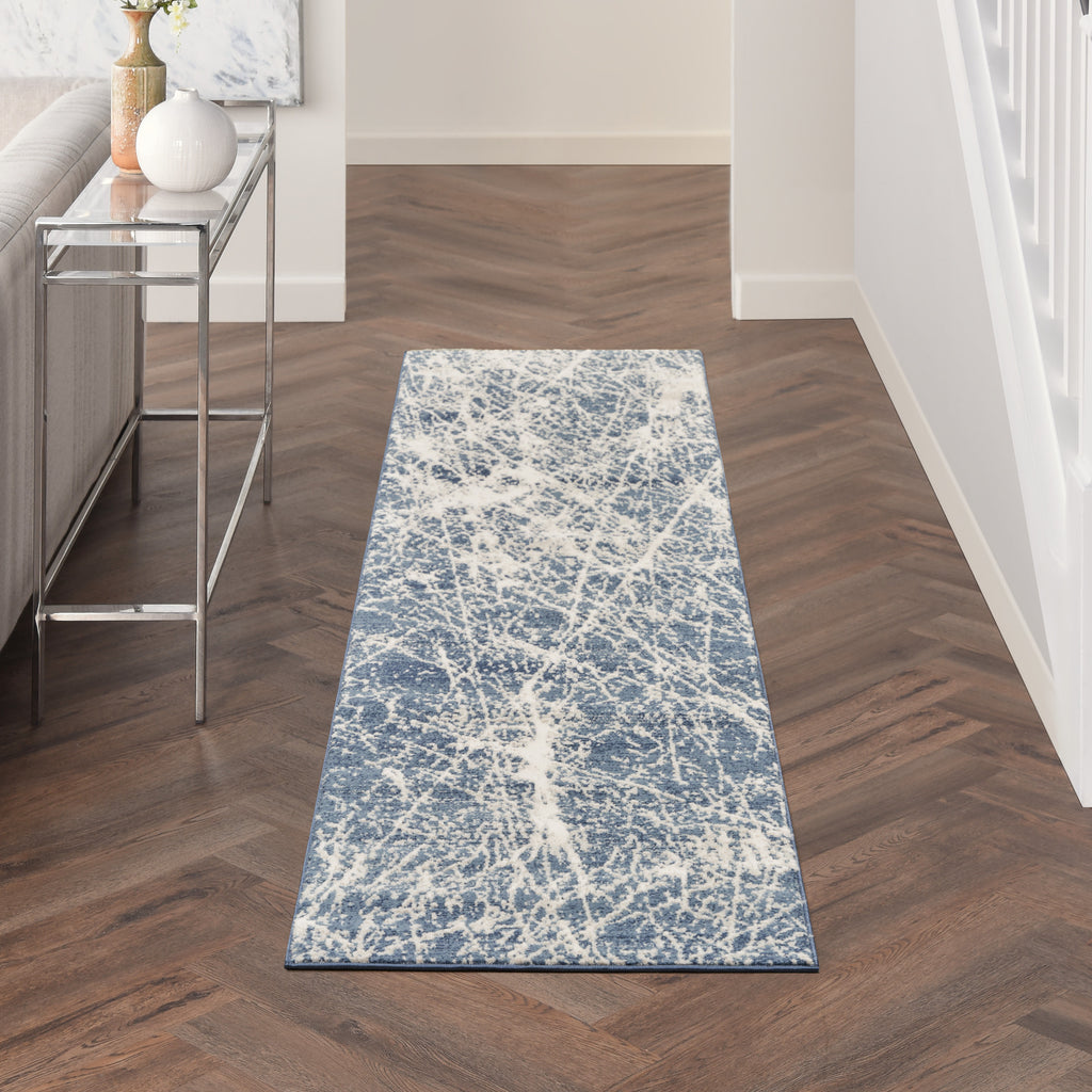 nourison exhale exl02 navy ivory rug