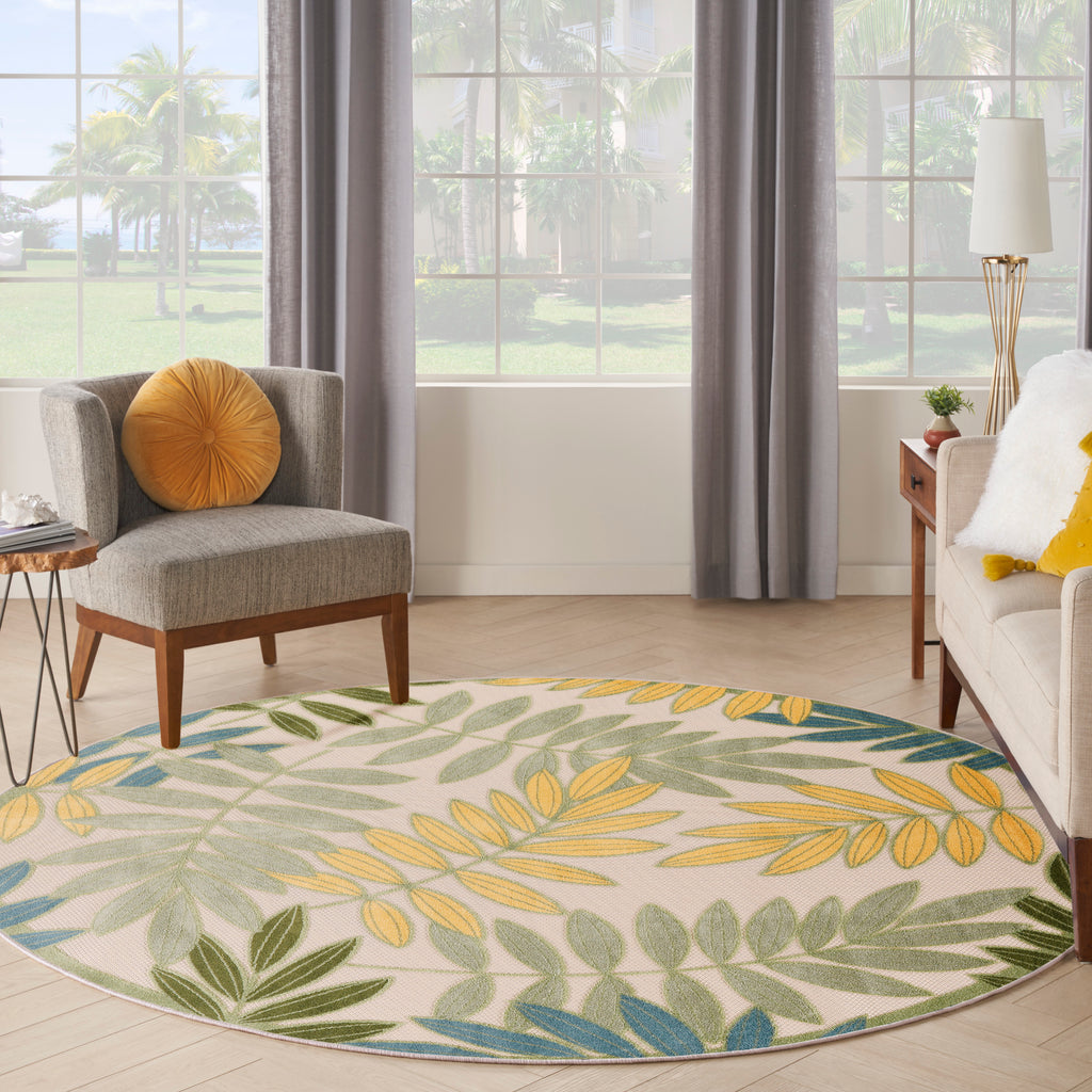nourison aloha alh18 green multicolor rug