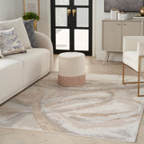 nourison brushstrokes bsk01 beige grey rug