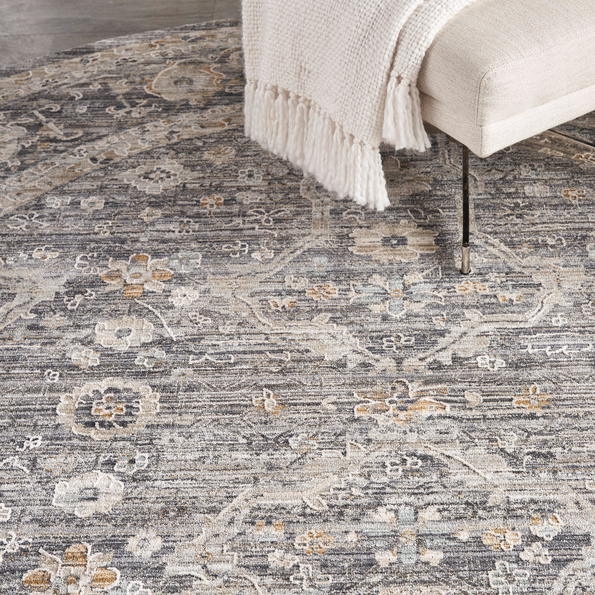 nourison lynx lnx03 slate multicolor rug