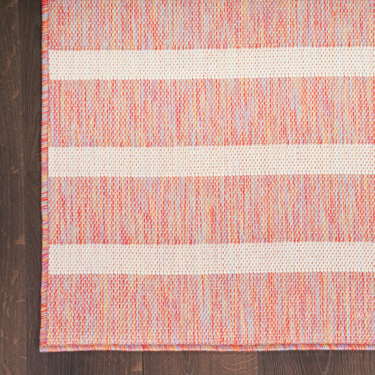 nourison positano pos03 rainbow ivory rug