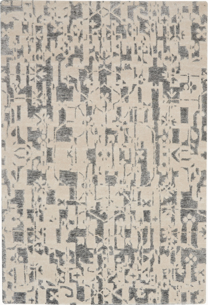 nourison silk shadows sha19 ivory grey rug