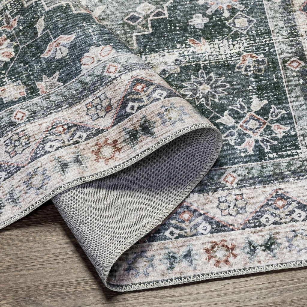 Hauteloom Blackstonedge BLCJY Black Machine Made Polyester Rug