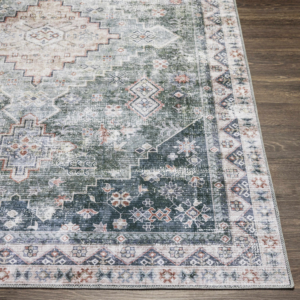 Hauteloom Blackstonedge BLCJY Black Machine Made Polyester Rug