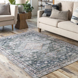 Hauteloom Blackstonedge BLCJY Black Machine Made Polyester Rug