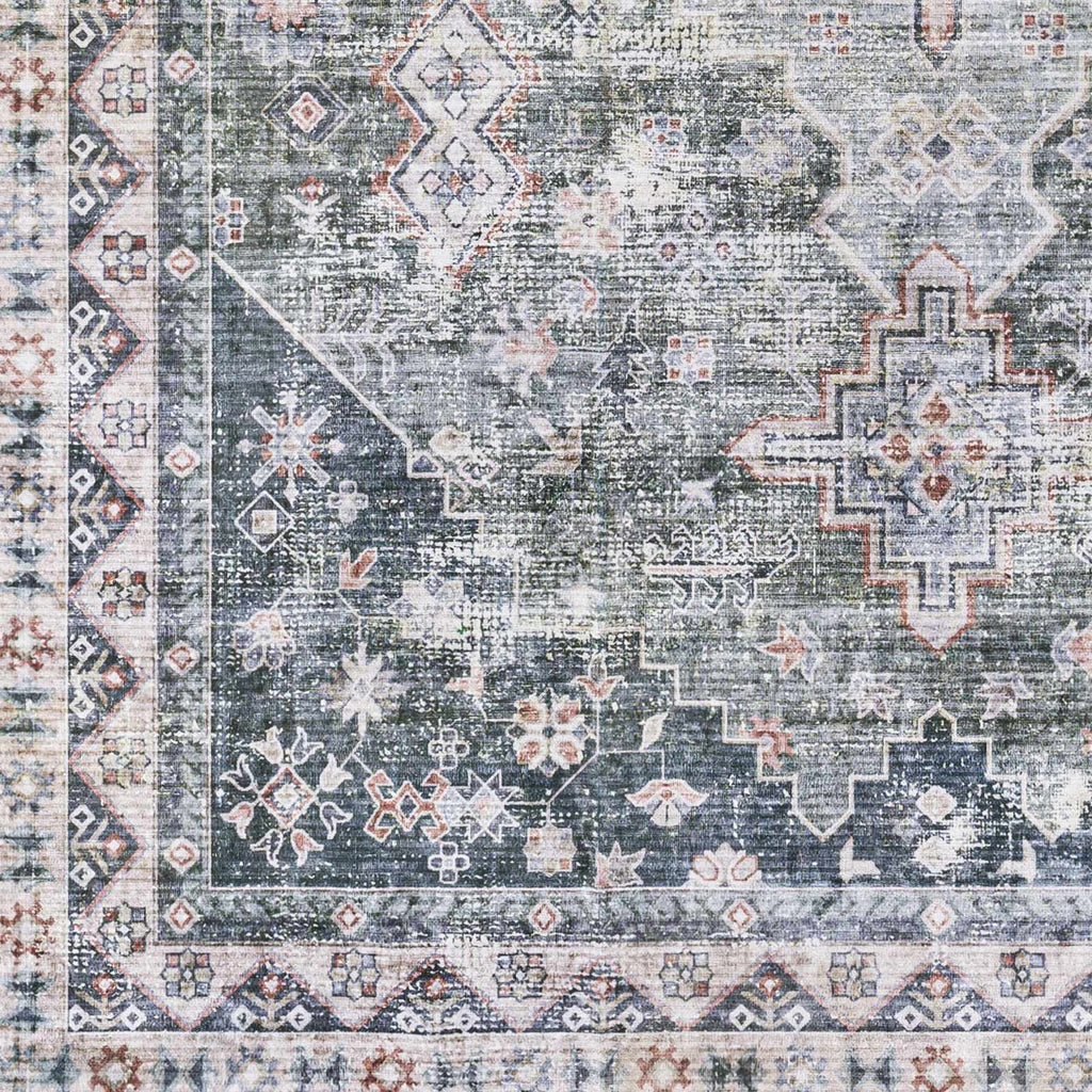 Hauteloom Blackstonedge BLCJY Black Machine Made Polyester Rug
