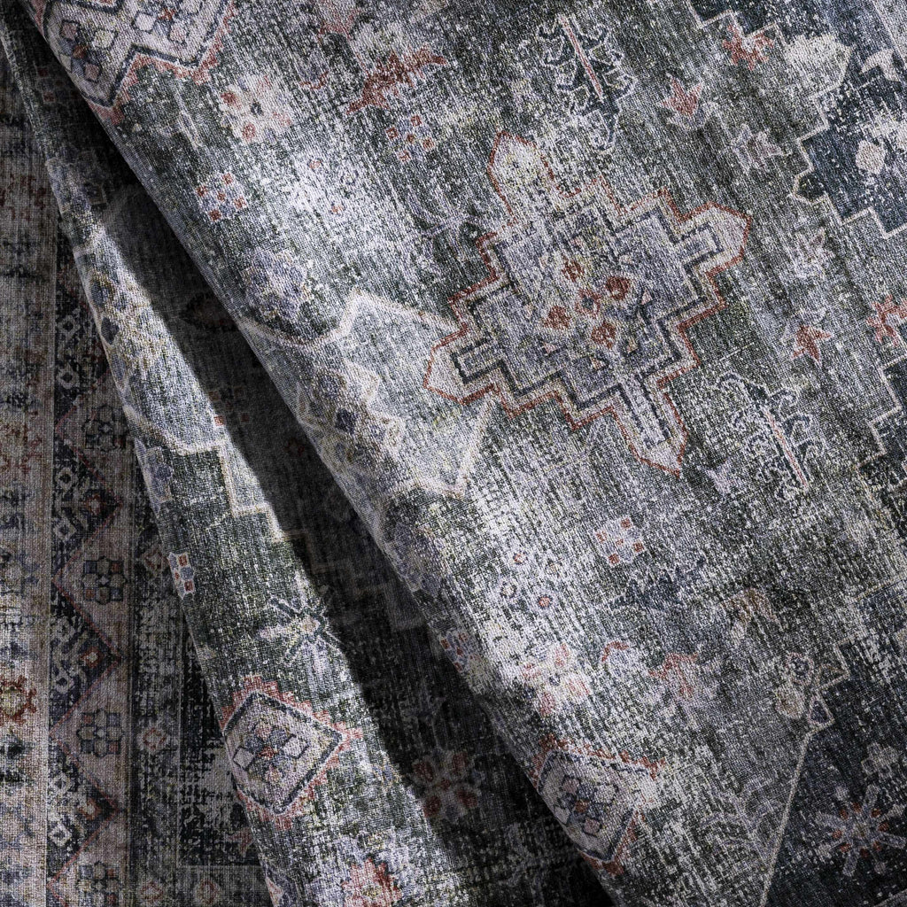 Hauteloom Blackstonedge BLCJY Black Machine Made Polyester Rug