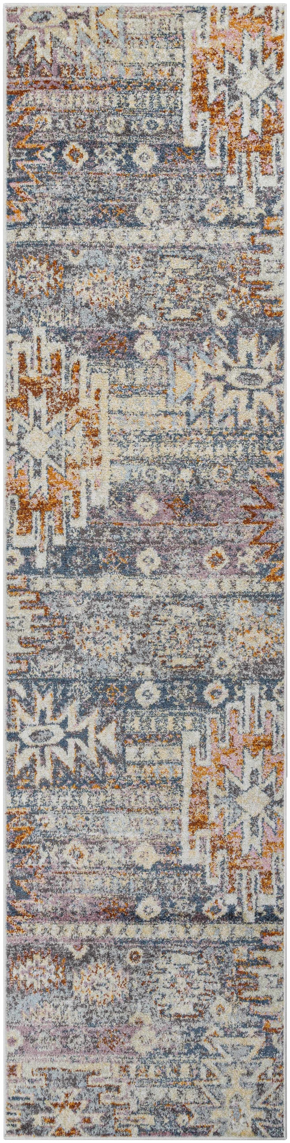 Hauteloom Blackmoorfoot BLCKM Blue Machine Made Polypropylene Rug