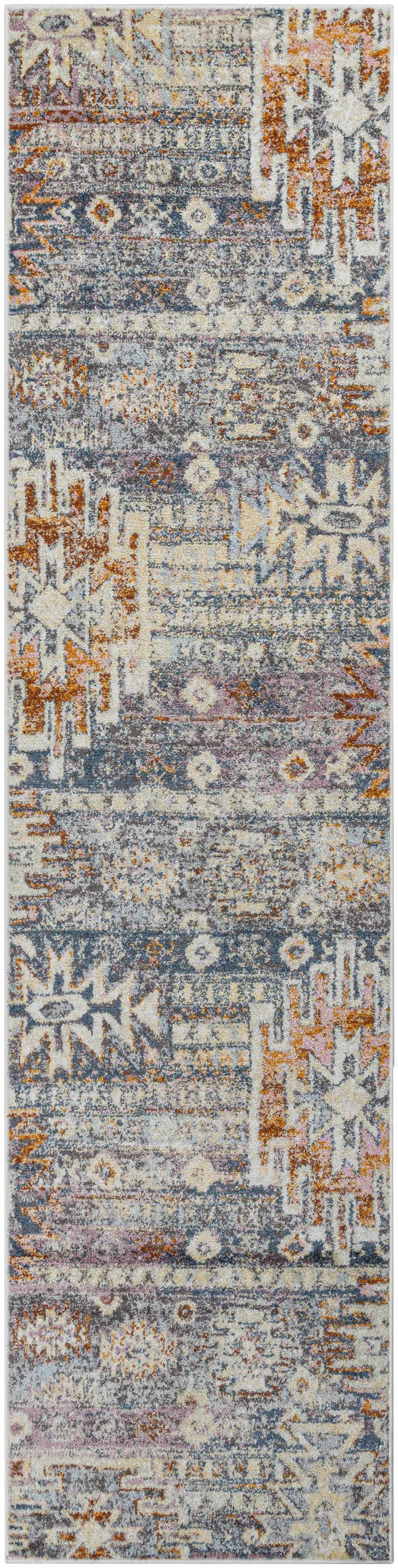 Hauteloom Blackmoorfoot BLCKM Blue Machine Made Polypropylene Rug