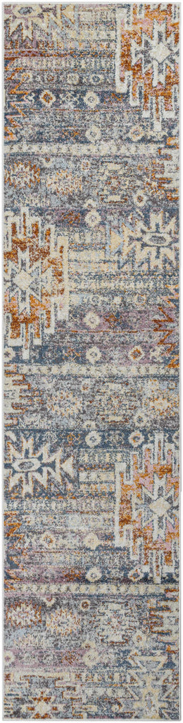 Hauteloom Blackmoorfoot BLCKM Blue Machine Made Polypropylene Rug