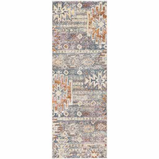 Hauteloom Blackmoorfoot BLCKM Blue Machine Made Polypropylene Rug