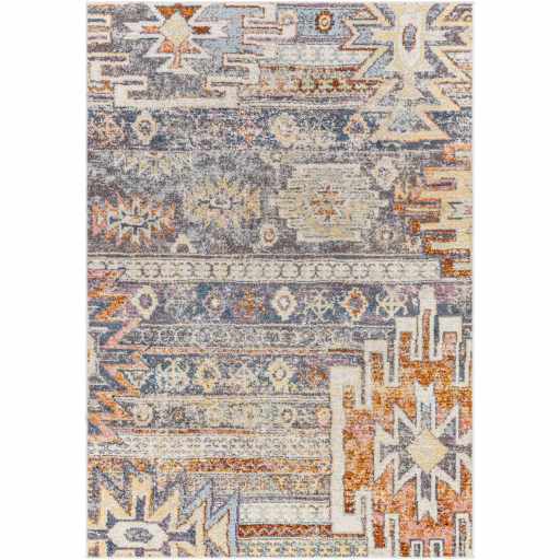 Hauteloom Blackmoorfoot BLCKM Blue Machine Made Polypropylene Rug