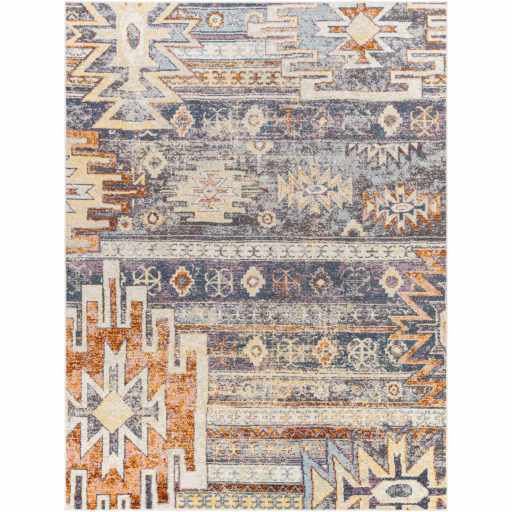 Hauteloom Blackmoorfoot BLCKM Blue Machine Made Polypropylene Rug