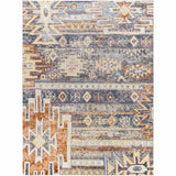Hauteloom Blackmoorfoot BLCKM Blue Machine Made Polypropylene Rug
