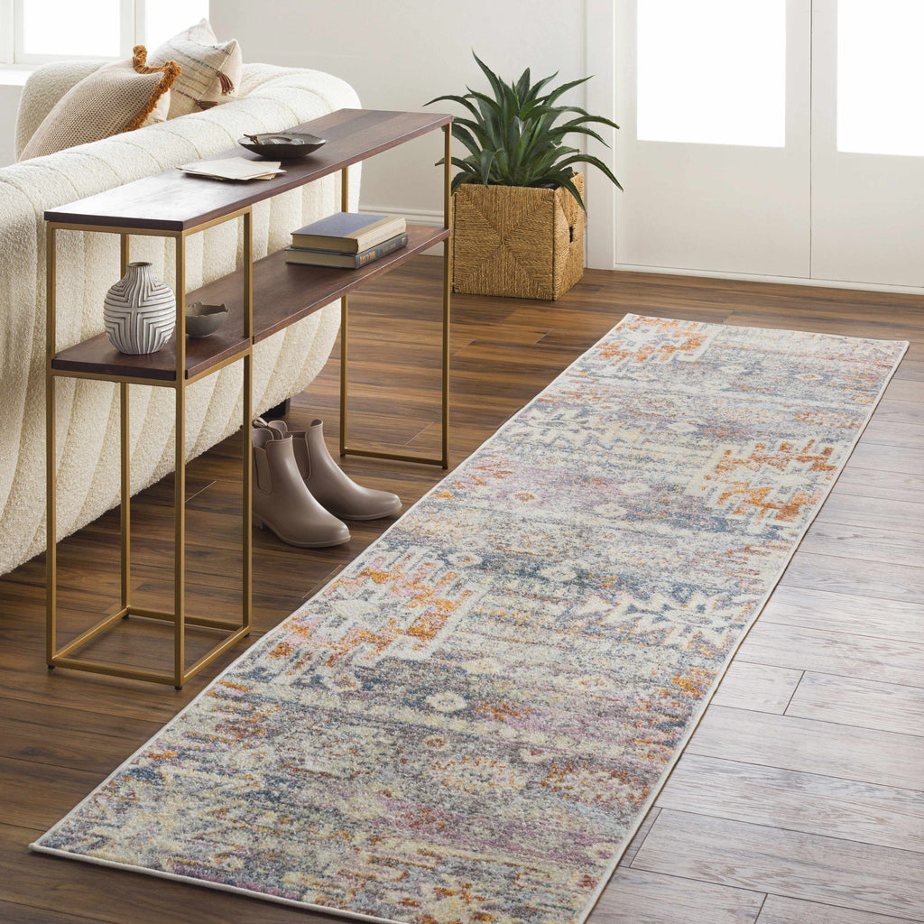 Hauteloom Blackmoorfoot BLCKM Blue Machine Made Polypropylene Rug