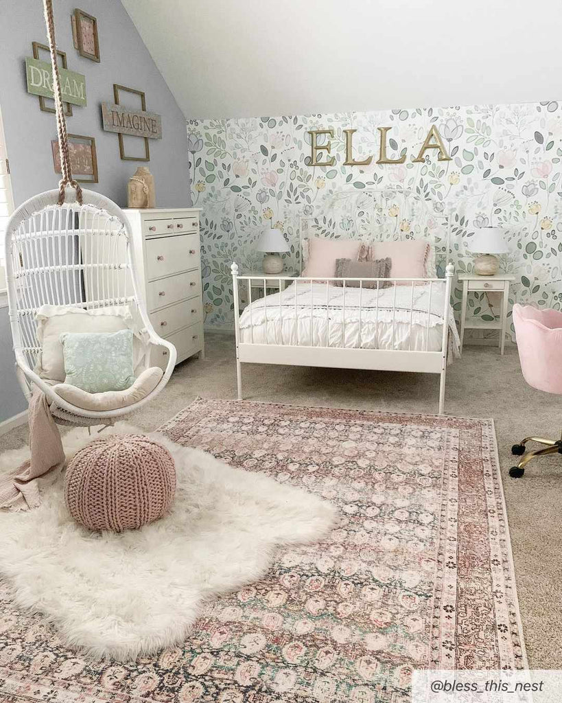 Hauteloom Maligaya MALIG Beige Machine Made Polyester Rug