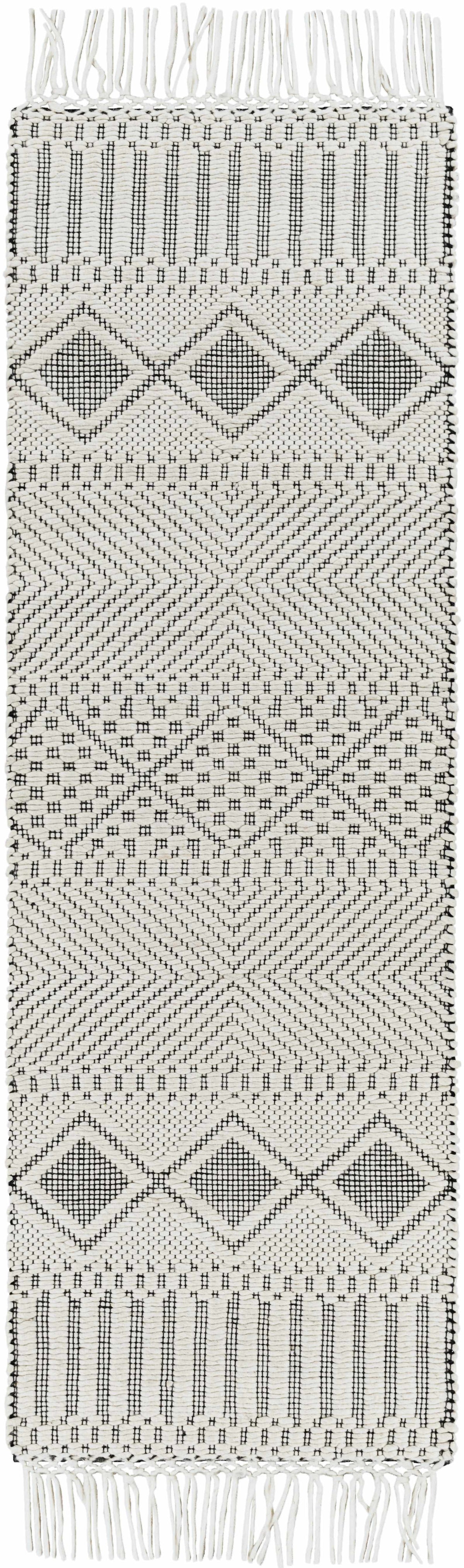 Hauteloom Blakeview BLKV Black Woven/Flatwoven NZ Wool Rug