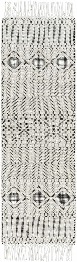 Hauteloom Blakeview BLKV Black Woven/Flatwoven NZ Wool Rug