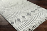 Hauteloom Blakeview BLKV Black Woven/Flatwoven NZ Wool Rug
