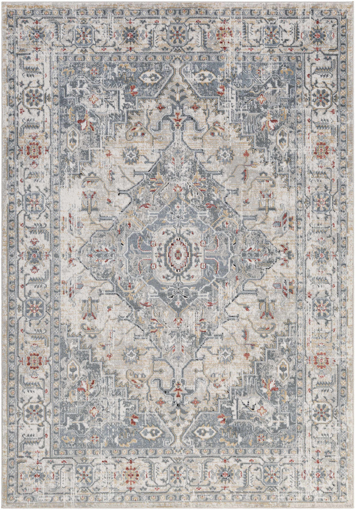 Hauteloom Billings BLLLQ Light Gray Machine Made Polypropylene Rug