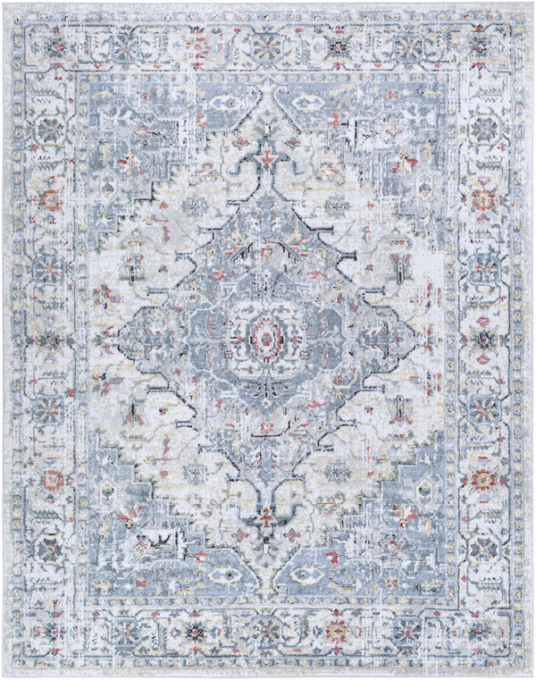 Hauteloom Billings BLLLQ Light Gray Machine Made Polypropylene Rug