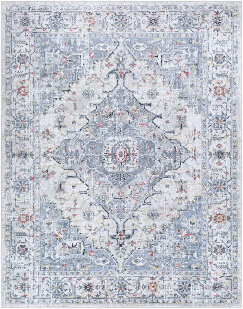 Hauteloom Billings BLLLQ Light Gray Machine Made Polypropylene Rug