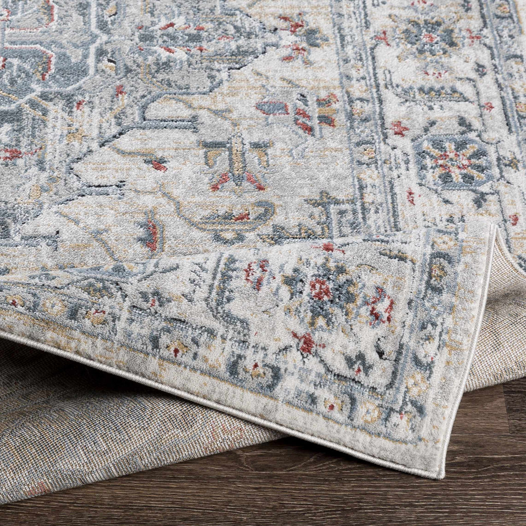 Hauteloom Billings BLLLQ Light Gray Machine Made Polypropylene Rug