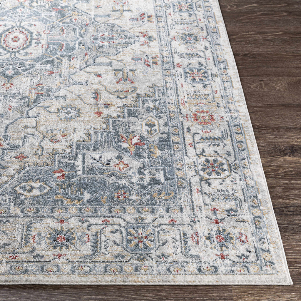 Hauteloom Billings BLLLQ Light Gray Machine Made Polypropylene Rug