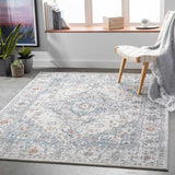 Hauteloom Billings BLLLQ Light Gray Machine Made Polypropylene Rug